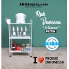 RAK VANESSA 3 SUSUN HITAM & PUTIH